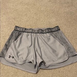 Size small, gray under armour shorts